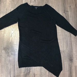 Black asymmetrical sweater